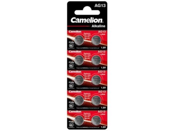 Knopfzelle Batterie Camelion Alkaline AG13 0% Mercury/Hg (10 St.)
