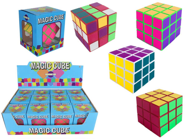 Magic Cube Zauberwürfel 3-farbig sortiert ca 5,5cm