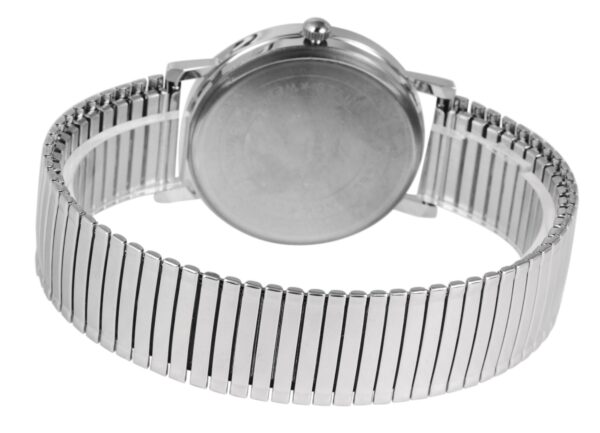 Classique Herrenuhr mit Zugarmband, Edelstahl – Bild 3