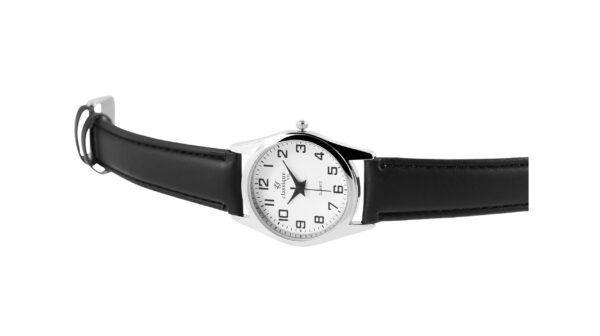 Classique Herrenuhr mit Lederimitationsarmband – Bild 3