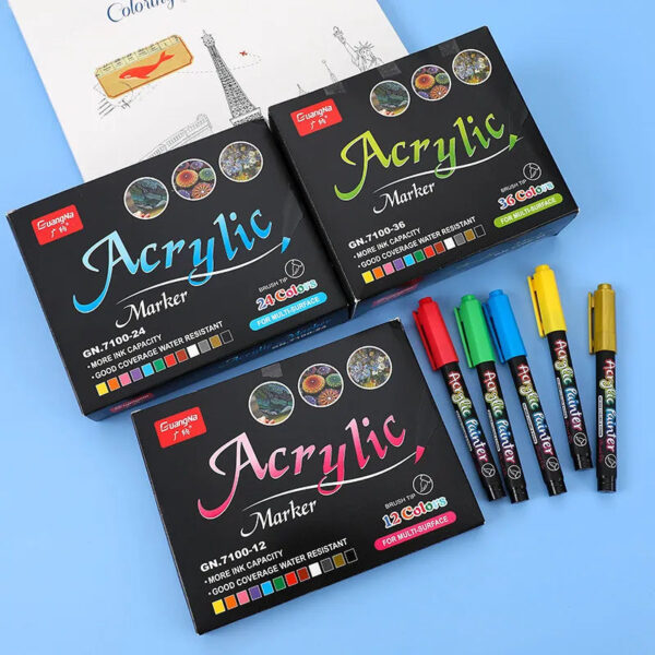 Acrylic Marker DIY Hand-Painted Graffiti 36 Farben – Bild 6