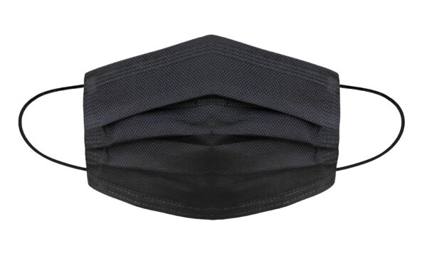 Mundschutz Hygienemasken à 50 Stück Schwarz/Hellblau – Bild 2