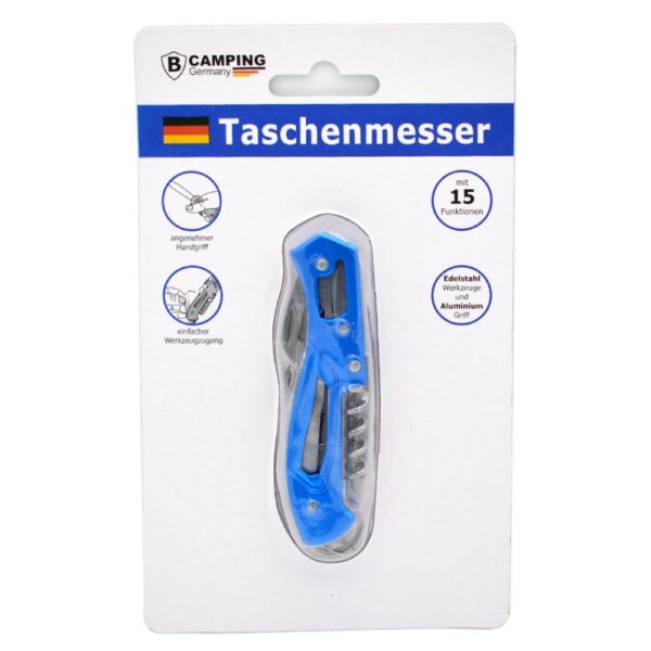 Taschenmesser aus Edelstahl mit 15 Funktionen – Bild 3