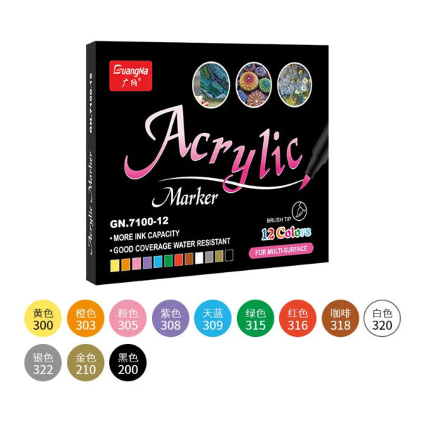 Acrylic Marker DIY Hand-Painted Graffiti 36 Farben – Bild 3