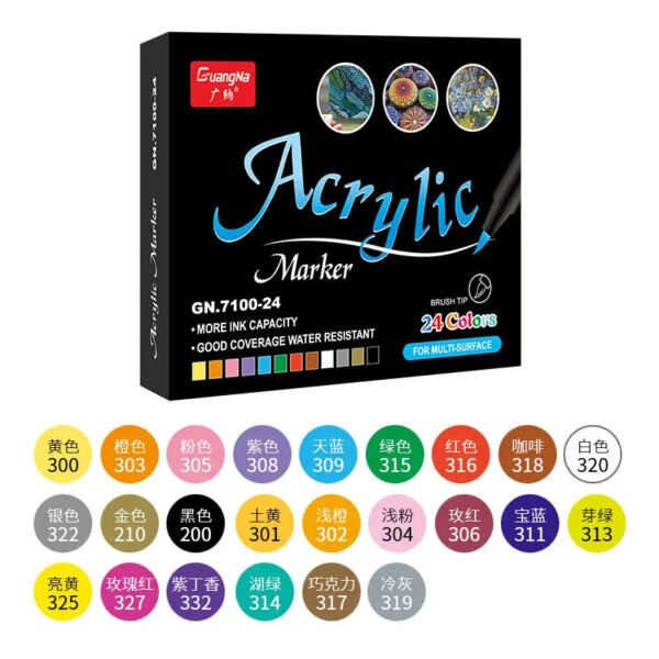 Acrylic Marker DIY Hand-Painted Graffiti 36 Farben – Bild 2