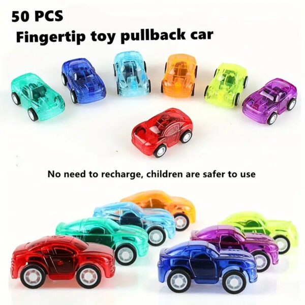 Mini Spielauto mit Rückzug in verschiedenen Farben – Bild 3