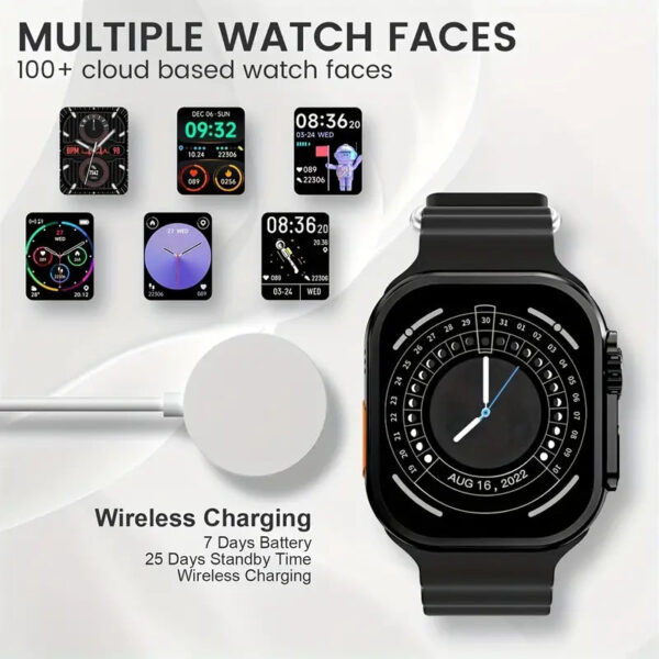 Watch 9 Ultra Smartwatch mit Wireless Charge Funktion – Bild 6