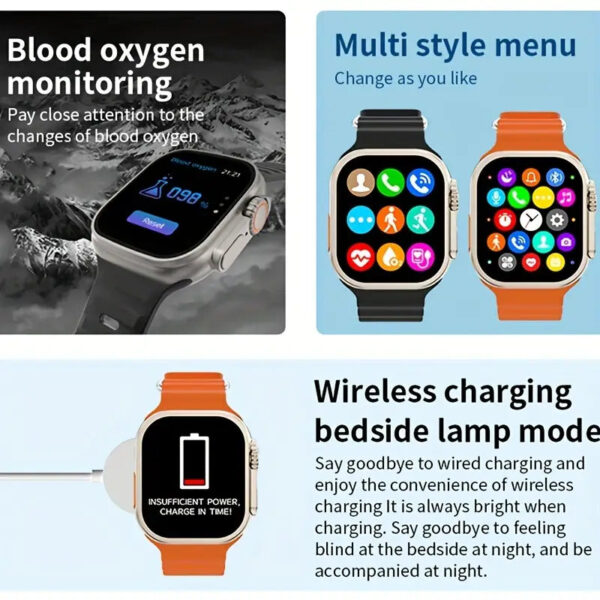 Smartwatch S8 Ultra Max 5,28 cm HD-Touchscreen für Android/iOS-Telefone – Bild 3
